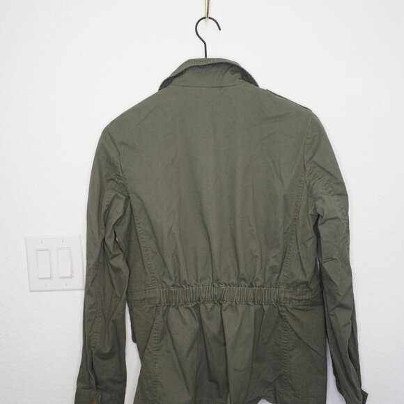 Love Tree: Green Zipper & Button up Jacket - Picture 6 of 7